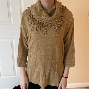 Dark Beige/Tan Chico’s Turtleneck Sz 0